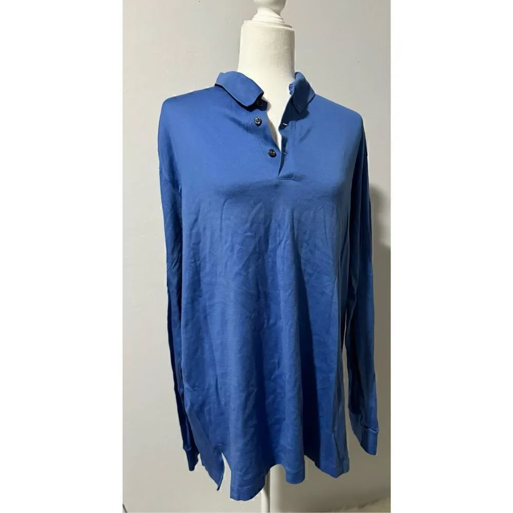 Ralph Lauren Polo Golf long sleeve polo shirt L 100% prima cotton